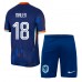 Maillot de foot Pays-Bas Donyell Malen #18 Extérieur vêtements enfant Europe 2024 Manches Courtes (+ pantalon court)